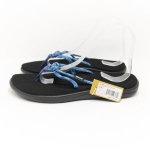 Teva Voya Tri-Flip Blue/Black Thong Sandal